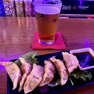 Gyoza, Kirin Light Beer