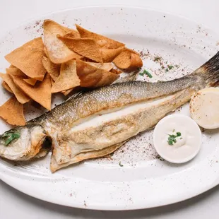 food, grilled fish
