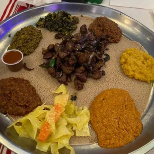 Vegetable combo with Tibs