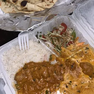 Chicken Tikka Masala Garlic Naan