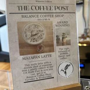 Special drinks on certain days