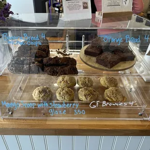 Pastry case is all vegan