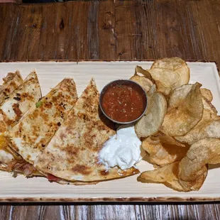 Chicken bacon ranch quesadillas