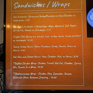 Food menu 2