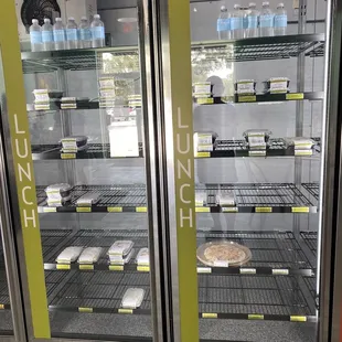 a refrigerated display case