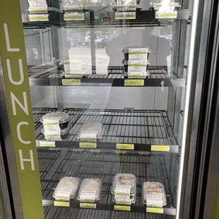 a refrigerated display case