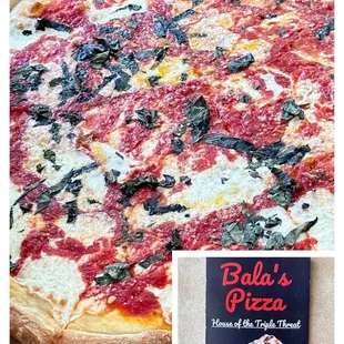 Eccellente! *‿* #Margherita in the neighborhood! Crisp NY style thin crust, fresh mozzarella and homestyle marinara sauce. #Bala&apos;sPizza
