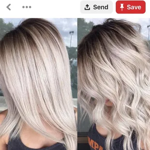 What I wanted I spent months lightening my hair to get this and now my hair is darker than what I had before I walked into this .. nvm :)