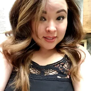 Loved how my hair was styled by Viviana