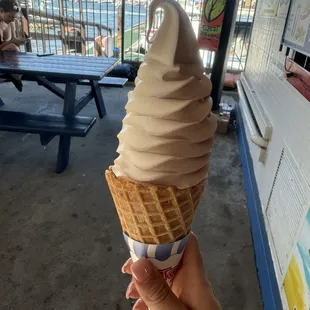 Ice cream waffle cone