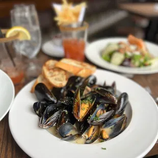Mussels with amazing broth!
