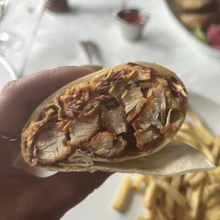 Buffalo chicken wrap, it was a good mild