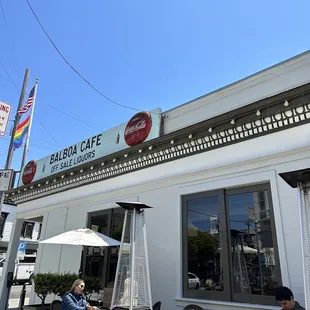 Cafe exterior.