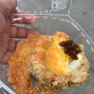 Wow what a way to start the summer!! An egg scone for me a pecan roll for my wife.  You gotta come meet these great people