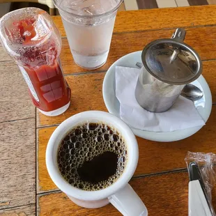 House brew coffee with cream