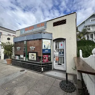 the front of a restaurant