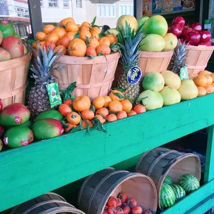 a variety of fruits and vegetables