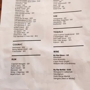 menu, sandwiches