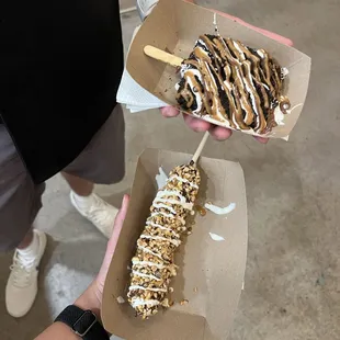 Banana and ice cream