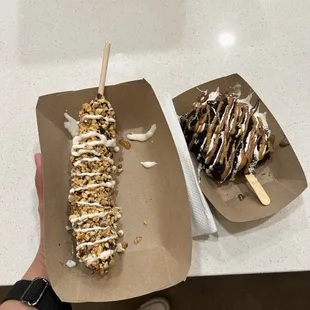 Banana and ice cream