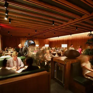 interior, sushi and sashimi