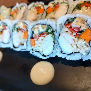 Thai shrimp sushi