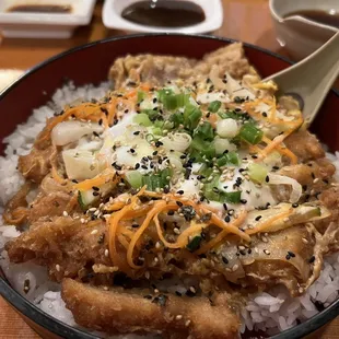 Katsu Don (not in the photo but it came with miso soup and salad).