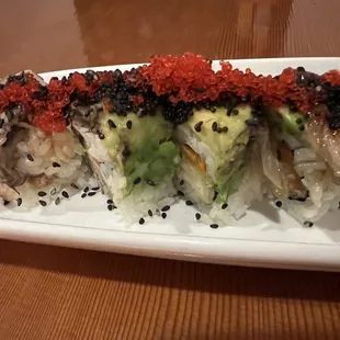 Dragon Roll (we ate half before taking a photo)