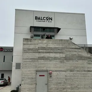 Second floor eatery.