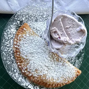 Huckleberry pie with huckleberry ice cream.  A must-have if you come here.
