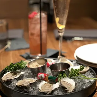 Oysters on the half shell