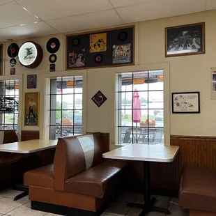 View of the dining area.