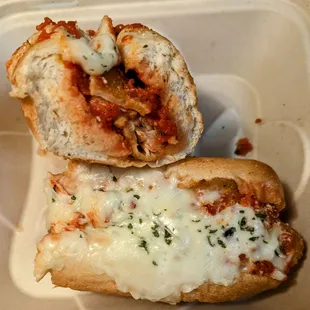 Chicken Parmesan Hero Sandwich