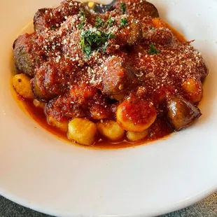 Homemade Gnocchi with Italian sausage