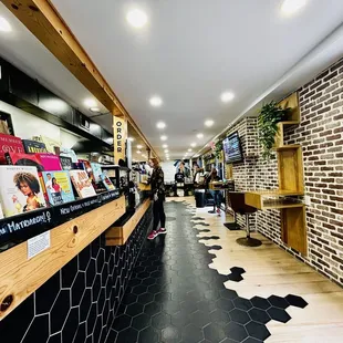 the inside of the store