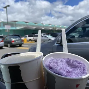 Lemon Peel and Ube Shave Ice...