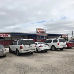 cars parked outside