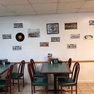 tables and chairs