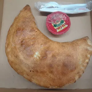 Chicken alfredo calzone