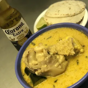 Nuestro mondongo con Coco  Disponible  Sábados y Domingos