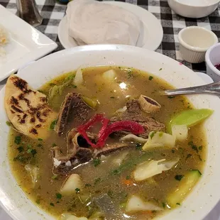 Sopa de Res very tasty, riquísima...Great food, Great service