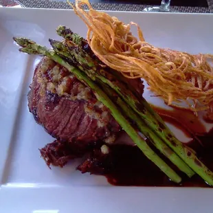 Roquefort crusted filet