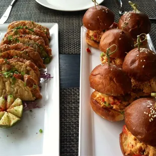 Fresh Tuna Tacos &amp; Lobster Slider