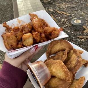 Mandy $12 = burnt. &quot;Korean wings&quot; $17 = tastes like texas pete + sugar. Thumbs down.