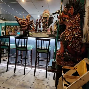 a view of the restaurant&apos;s dining area