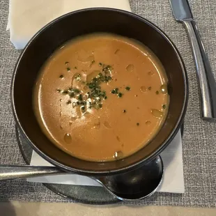 Lobster bisque was phenomenal