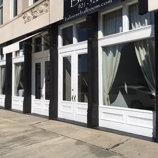 The outside and they even have parking!