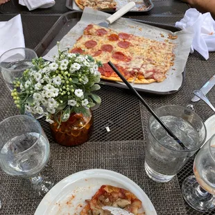 Great day for pizza outside