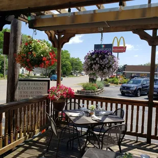 Nice out door seating