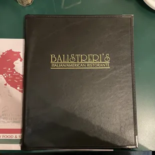The Bible ... I mean the menu